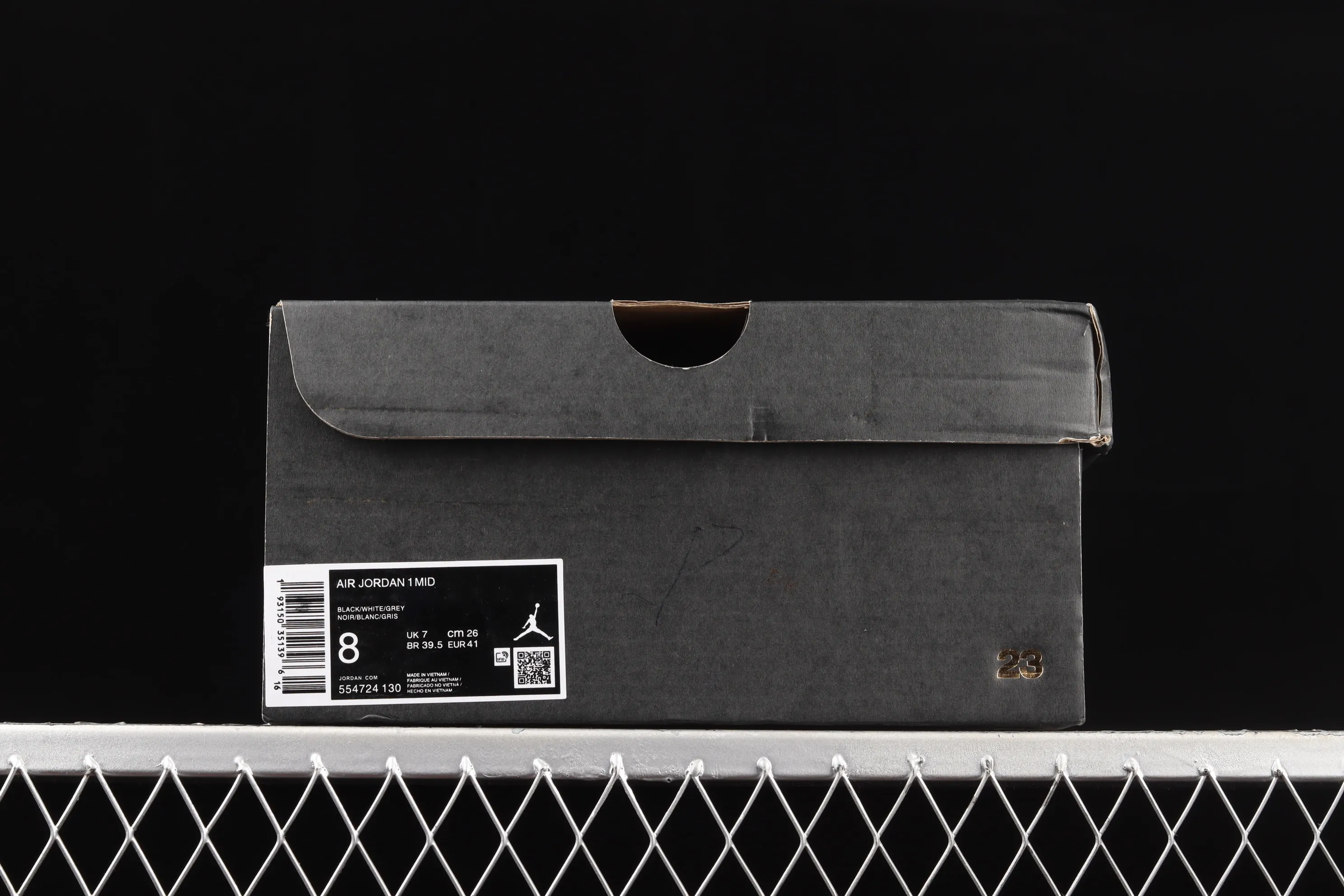 All categories Air Jordan Jordan series basketball shoes Air Jordan 1 Mid Air Jordan 1 Mid AJ1 Joe 1 black and white gray video game graffiti customized Chinese basketball shoes 554724-130